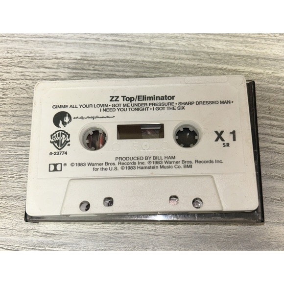 Vintage ZZ Top (1983, 1985 rock cassette tape lot x2) Eliminator, Afterburner E2 - Picture 4 of 4
